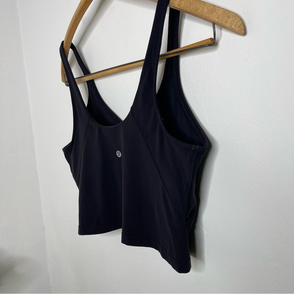 Lululemon Align Tank Top Black Cropped Size 12 Longline Sport Bra - Picture 9 of 13